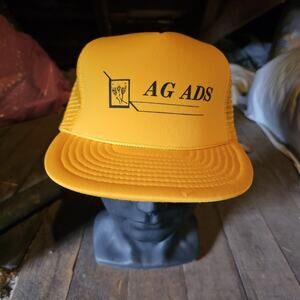 Ag Ads farming trucker style vintage 1980s/1990s snapback hat